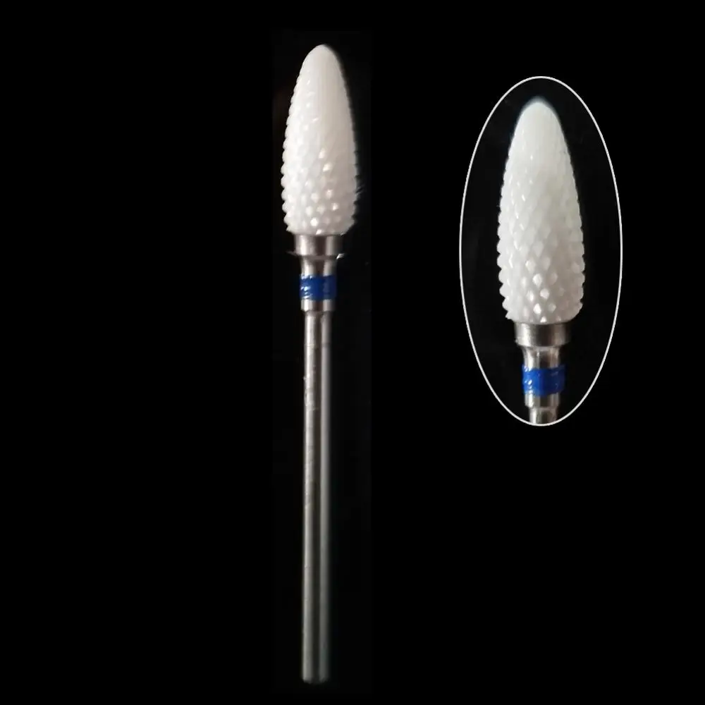 Hot Nail Drill Bit Ceramic Milling Cutter For Electric Manicure Machine Art Tools Accessories Files | Красота и здоровье