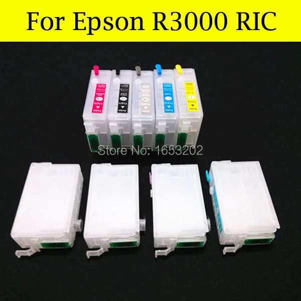 Чернильный картридж с заправкой 9 цветов для Epson T1571-T1579/157XL принтера R3000 чипом ARC |