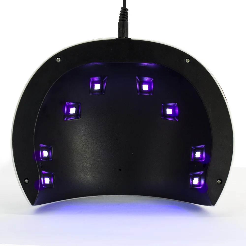 Led Nail Lamp For Salon USB Charge 24W Dryer with 8 LED Three Time Setting Smart Sensor /60s/90s/120s Art Tools | Красота и здоровье