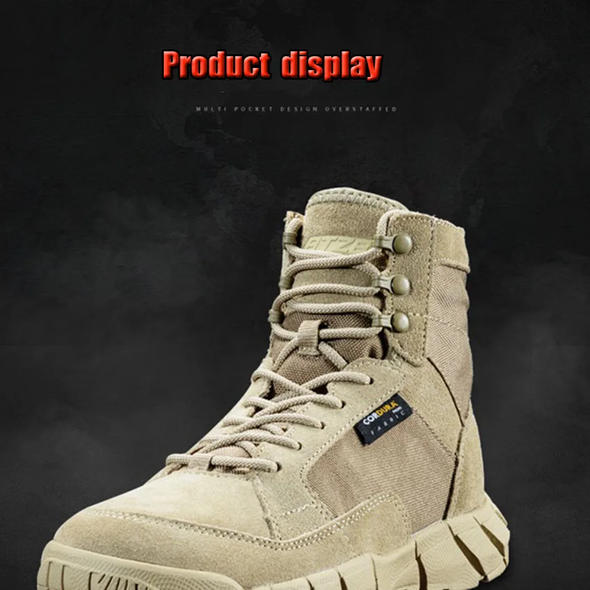 New special forces ultra light military boots outdoor light army fan tactical boots desert combat jungle hunting hiking shoes