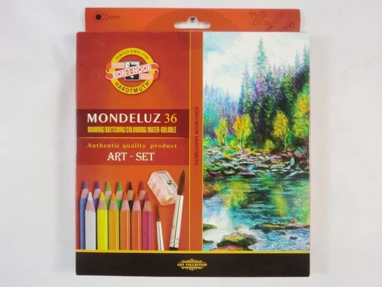 KOH I NOOR акварельные карандаши Mondeluz Aquarell 24 или 36 48 72 цвета|watercolor pencils|koh-i-noor mondeluzmondeluz