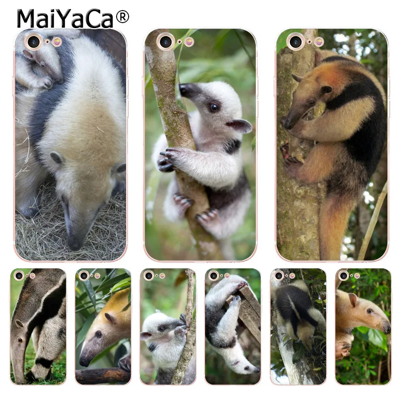 MaiYaCa Anteater милый мягкий чехол для телефона из ТПУ iPhone 8 7 6 6S Plus X 5 5S SE 11pro max|case cover|phone