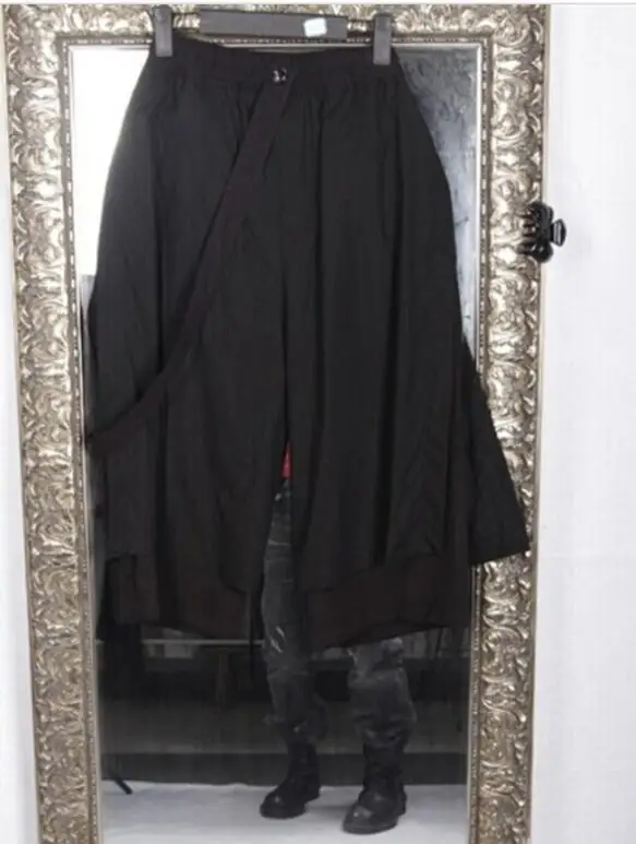 

New wave men's loose double gauze 7 points casual pants summer large size youth pants pants fashion shorts