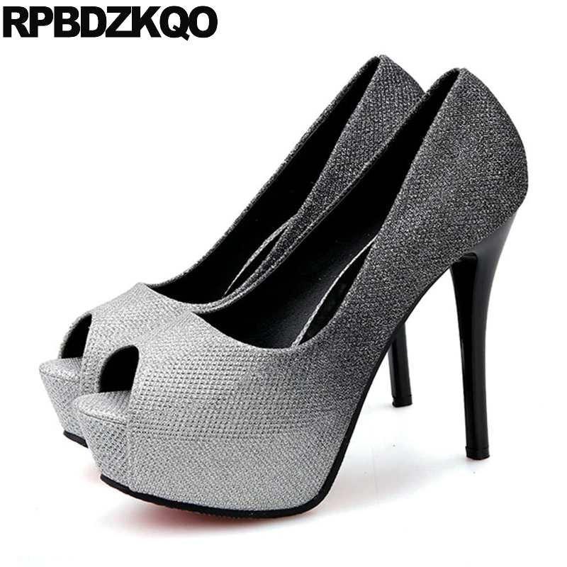 рыба рот экстремальный лето золото 12cm 5 дюймовый женщина сверкание Bling супер
