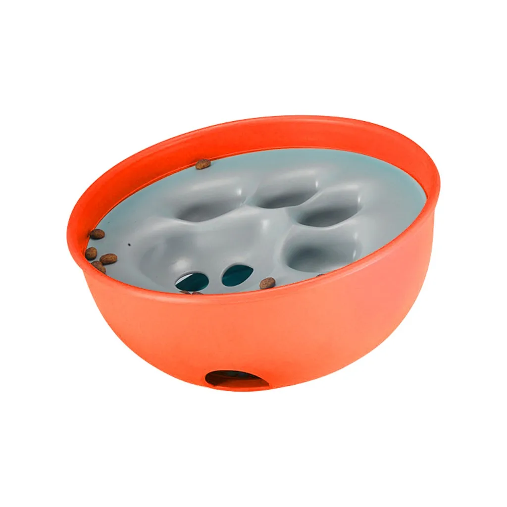 OR Миски для собачьего корма Rock 'N Bowl Puzzle Feeder Dogs Bowl-Fun интерактивное обогащение блюдо для собак 18 Dec26 P30 - Цвет: OR