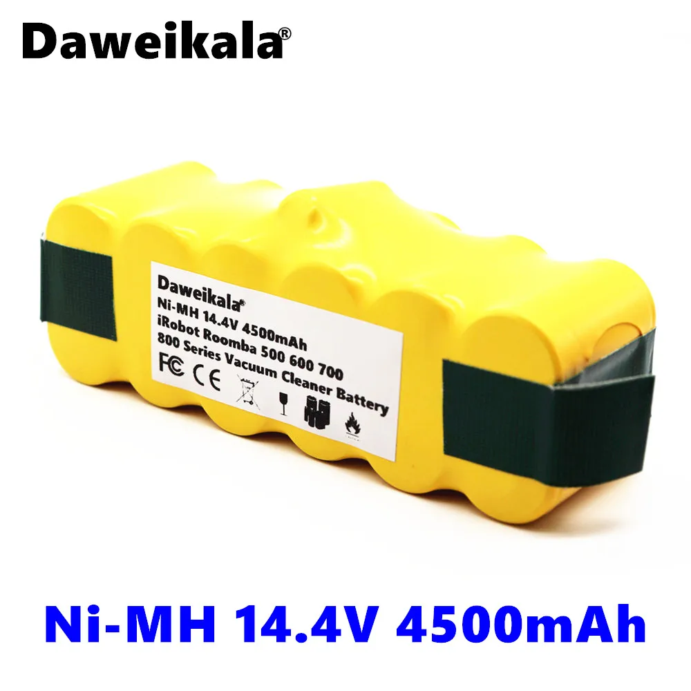 Daweikala 14 4 V 4500 mAh аккумуляторная батарея для iRobotRoomba NiMH пылесос 500 550 560 600 650 700 780