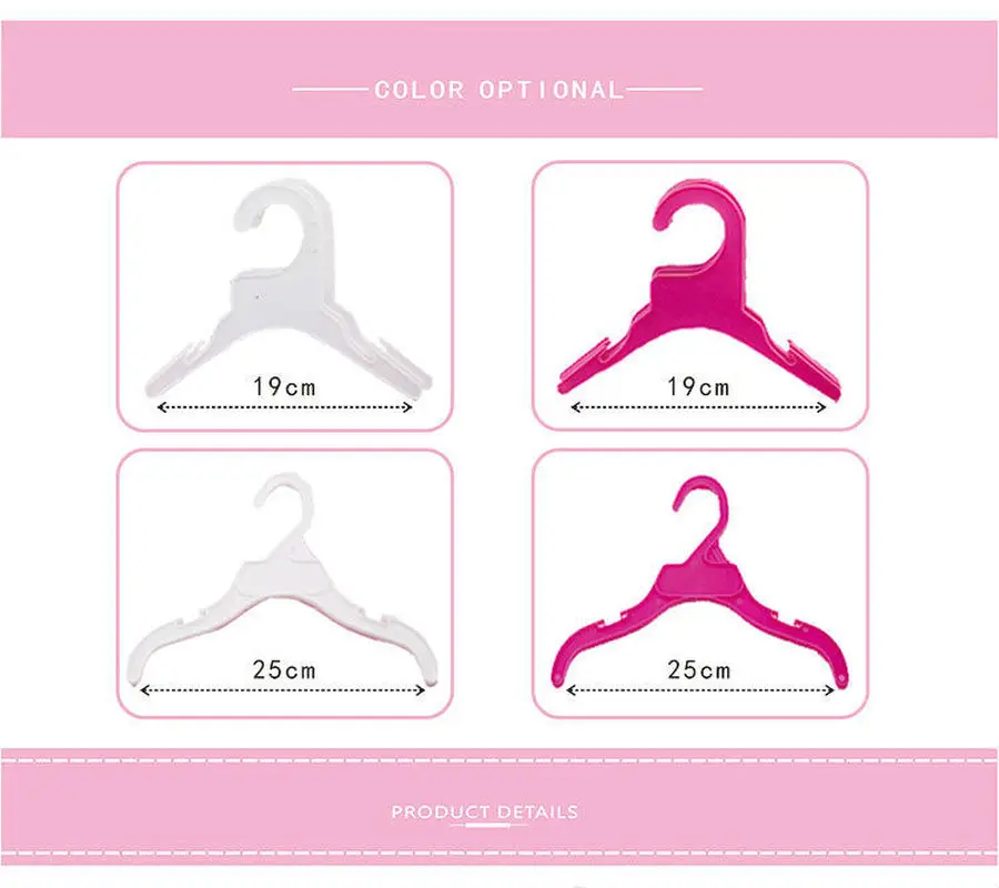 10 шт. одежда для щенков Одежда питомцев детский шкаф вешалка маленьких и больших