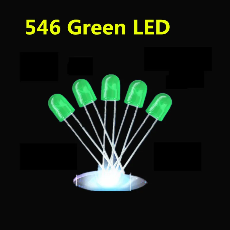 100 шт. 546 светодиодных фонарей красный/зеленый свет|diode red|diode leddiode 100pcs |