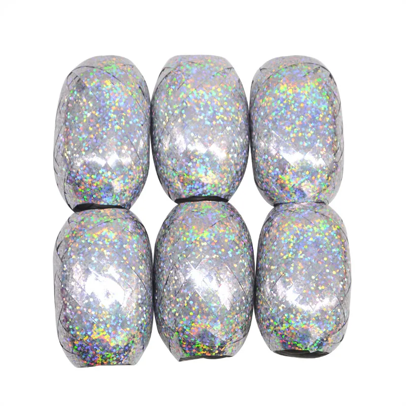 B02-6PCS silver Шар цвета розового золота лента-лазер для вечерние украшения свадьбы День рождения вечерние аксессуары для воздушного шара фольга атласная упаковка кран - Цвет: B02-6PCS silver