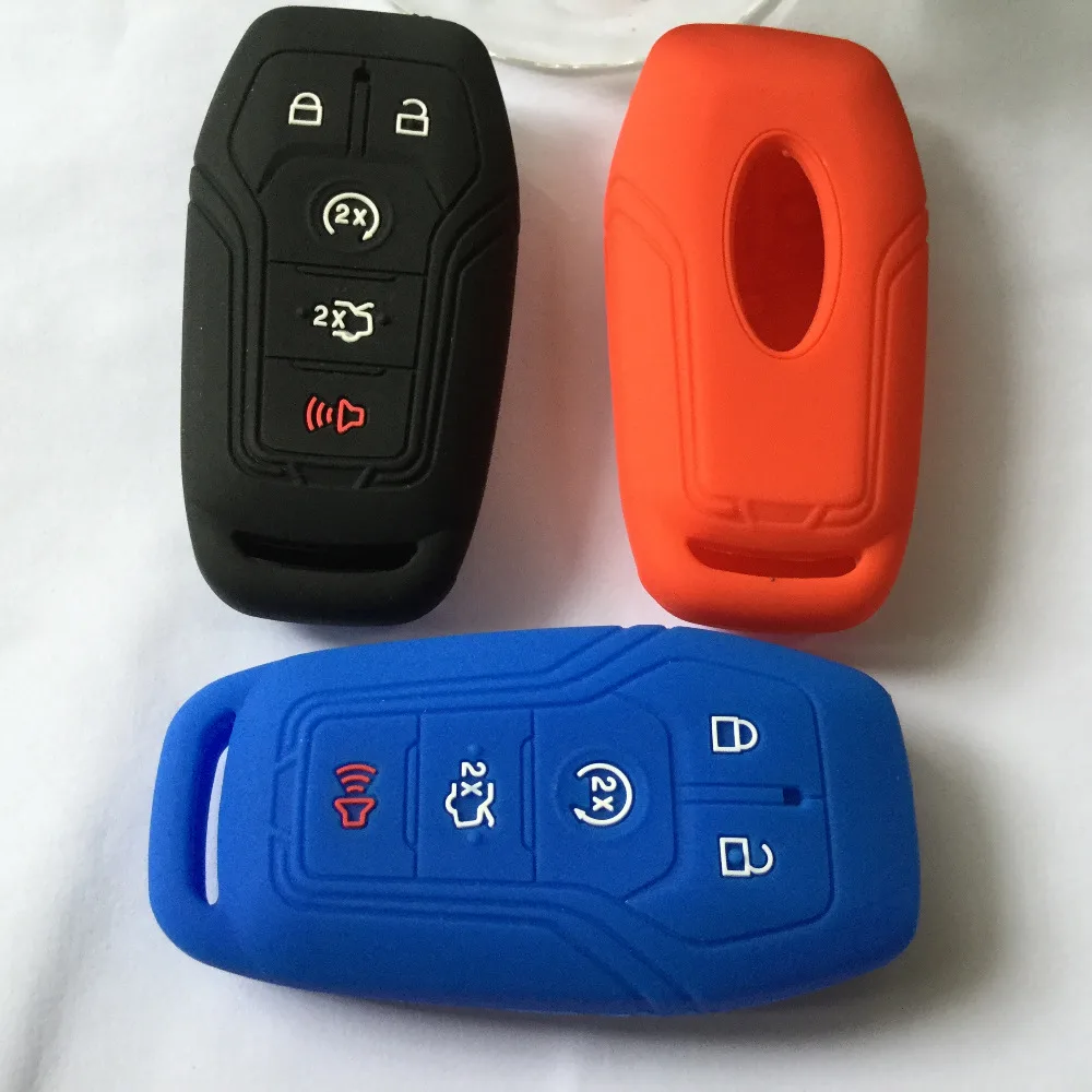 Чехол для дистанционного ключа 5 кнопок силиконовый чехол Ford Edge Fusion Mustang F 450 FOB
