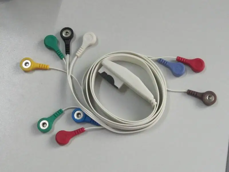 Высокое качество для ступки Miraclink монитор пациента holter ECG EKG 10 свинцовый кабель AHA