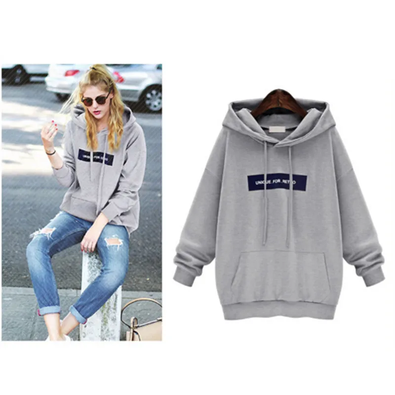 Женский свитшот на осень-зиму повседневные двойные толстовки с длинным рукавом и