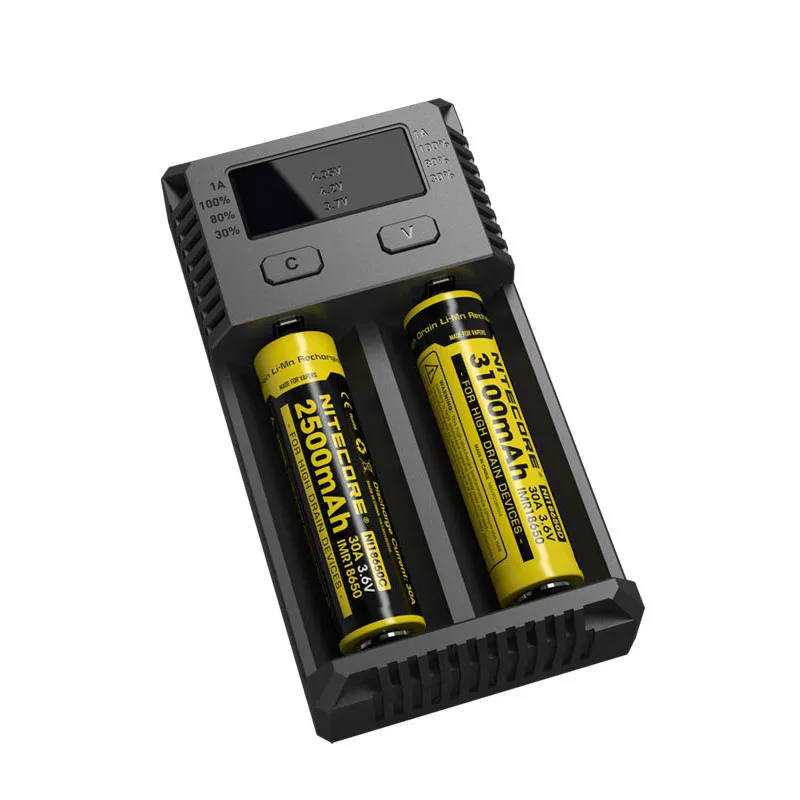 Оригинальное новое зарядное устройство Nitecore i2 Intelli универсальное быстрое для