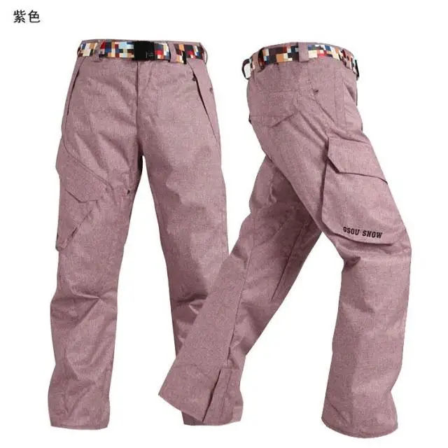 Мужские лыжные брюки Gsou зимние плотные с хлопковой подкладкой | Спорт и