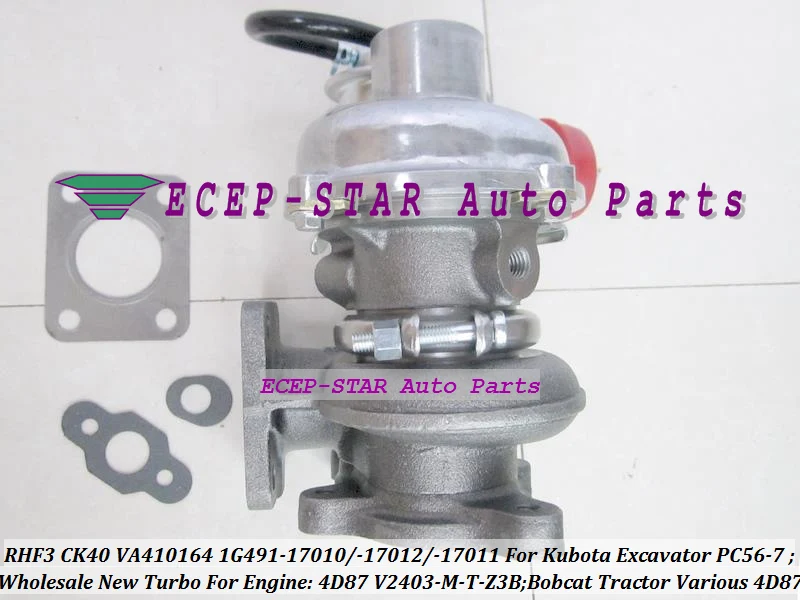 Бесплатная доставка RHF3 CK40 1G491 17011 17012 17010 турбо для экскаватора Kubota PC56 7 трактора