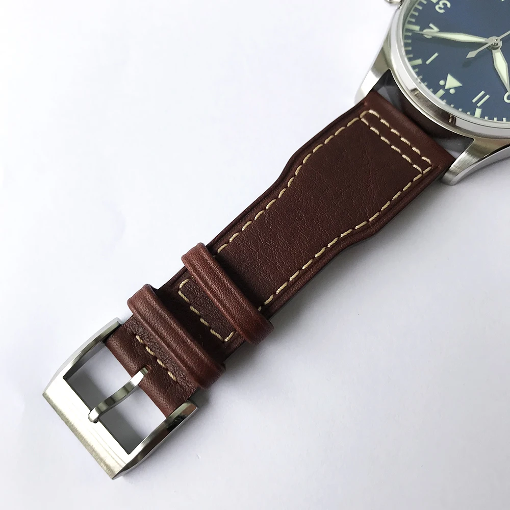 Мужские автоматические часы San Martin, Водонепроницаемость 100 м, сапфировое стекло ST2130mov't, высокое качество, нержавеющая сталь, пилотные наручные часы