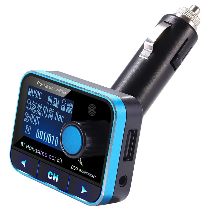 Автомобильный беспроводной FM передатчик с ЖК дисплеем 2017 дюйма|kit hands free|bluetooth car