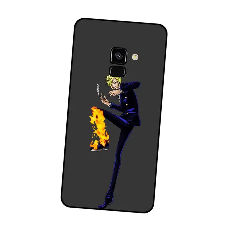 P144 One Piece Cartoon Black Silicone Case Cover For Samsung Galaxy J2 J3 J4 J5 J6 J7 J8 Pro Plus Prime 2018 2017 |