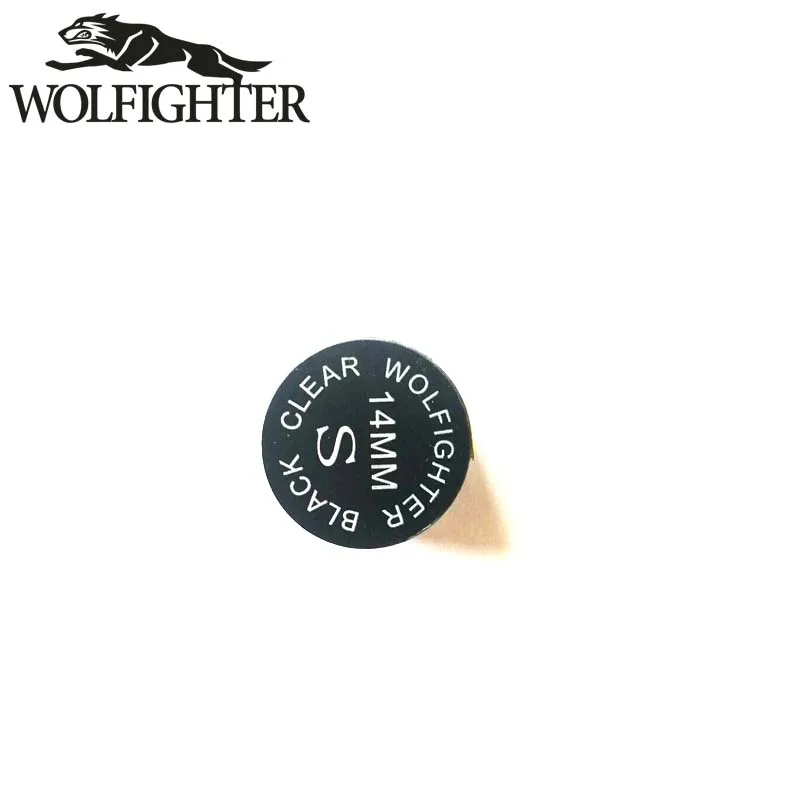 1 шт. WOLFIGHTER черный прозрачный наконечник для пула 14 мм S M H|Аксессуары снукера и