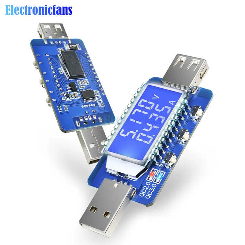 Цифровой USB-детектор QC2.0 QC3.0 с ЖК-дисплеем 4-28 В постоянного тока 40 мА-5 А |