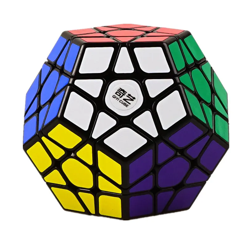QIYI 3X3 магический куб мегаминкс Скорость Профессиональный 12 Сторон черный белый