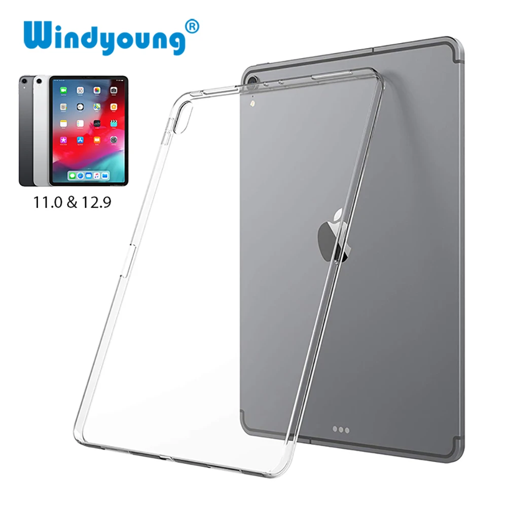 Прозрачный чехол для Apple iPad Pro 11 и 12 9 2018 тонкий мягкий силиконовый из ТПУ