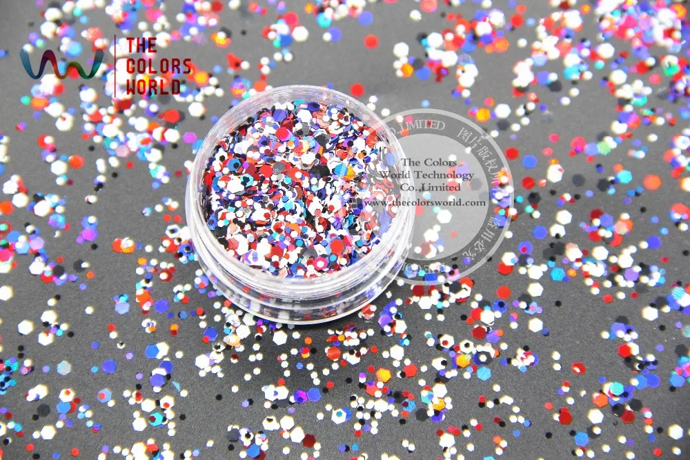 

RM-347 Mix Colors and shapes Glitter for nail art makeup and DIY decoration