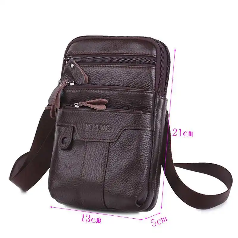 YIANG мужской Чехол для мобильного телефона поясная сумка через плечо повседневный