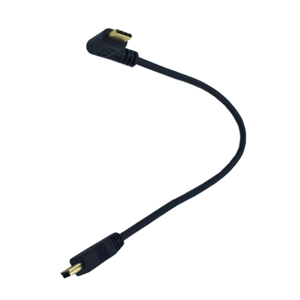 Высококачественный позолоченный штекер 20 см Короткий угол 90 градусов USB 3.1 type-c
