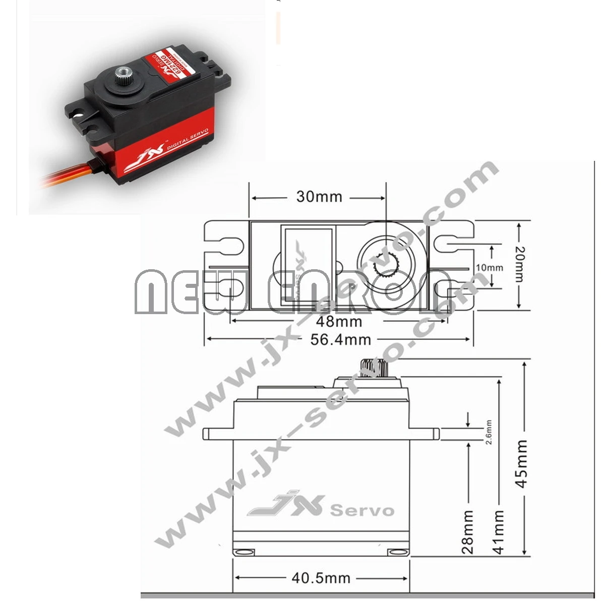 ENRON RC JX цифровой сервопривод руля(6 кг, 9 кг, 15 кг, 20 кг, 30 кг) для RC модели автомобиля