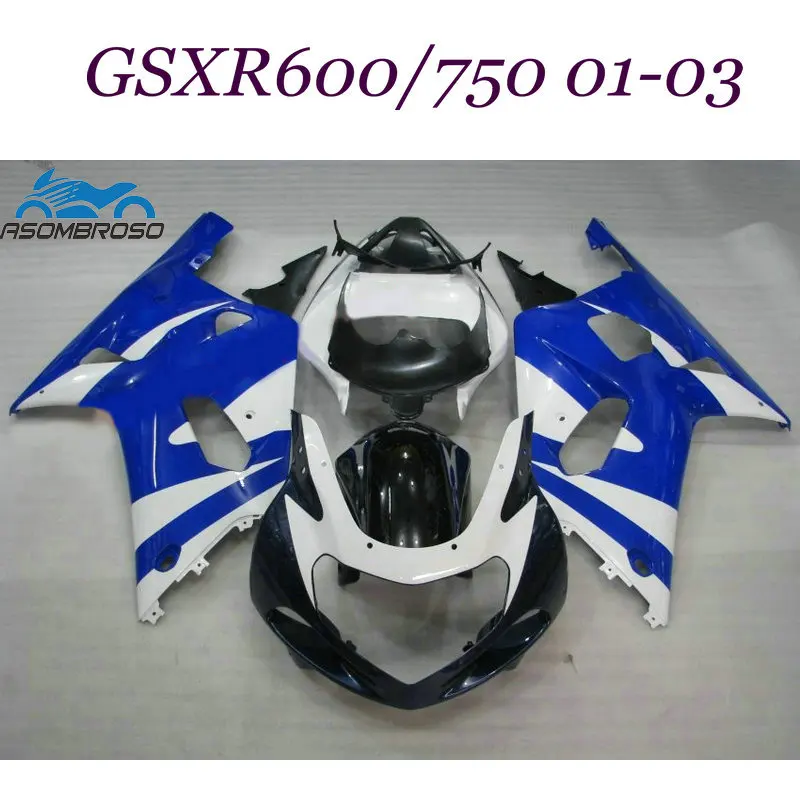 Обтекатели комплект для Suzuki 2001-2003 GSX R750 GSXR750 комплекты мотоциклетных обтекателей