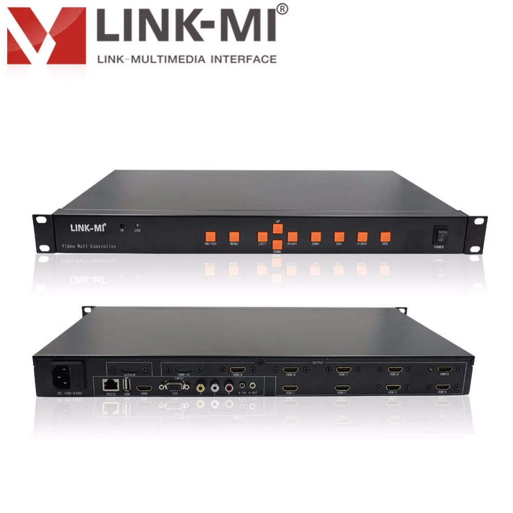Настенный видеоконтроллер LINK MI 3x3 для 9 телевизоров поддержка 3x2 2x2 вращение на 180