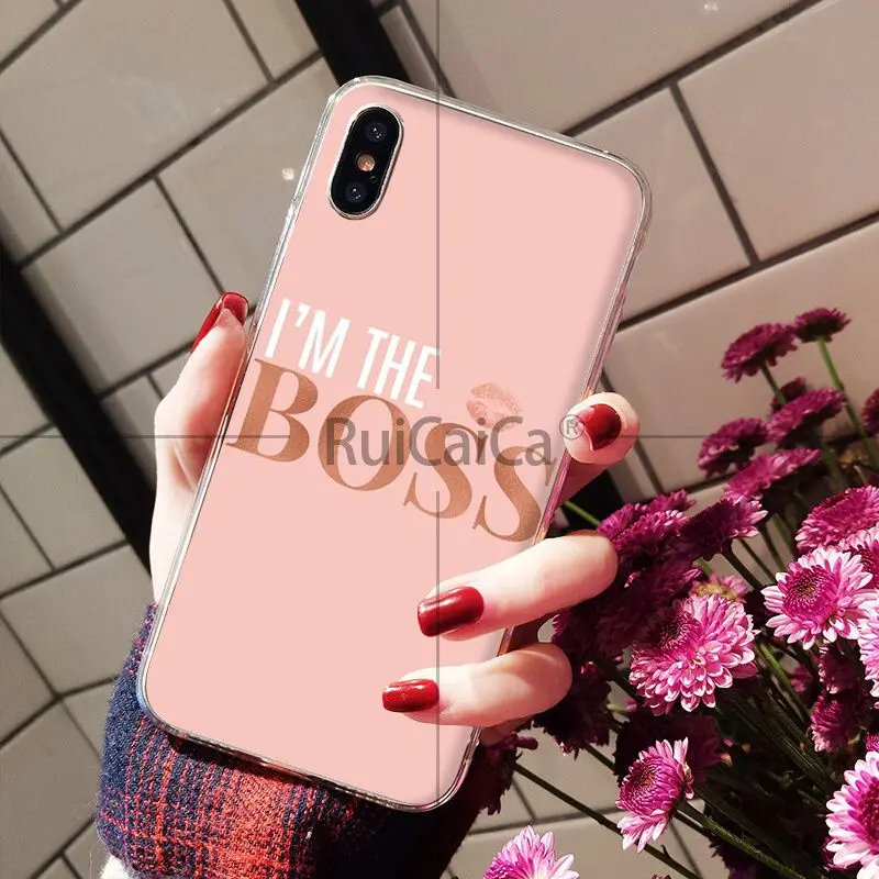 Ruicaica boss King queen Роскошный Уникальный Дизайн чехол для телефона Apple iPhone 8 7 6 6S Plus X XS MAX