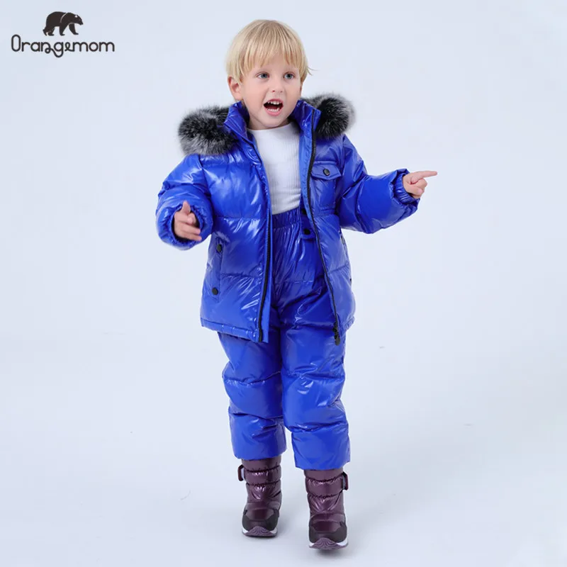 Коллекция 2021 года зимние комплекты детской одежды Orangemom пуховая одежда для
