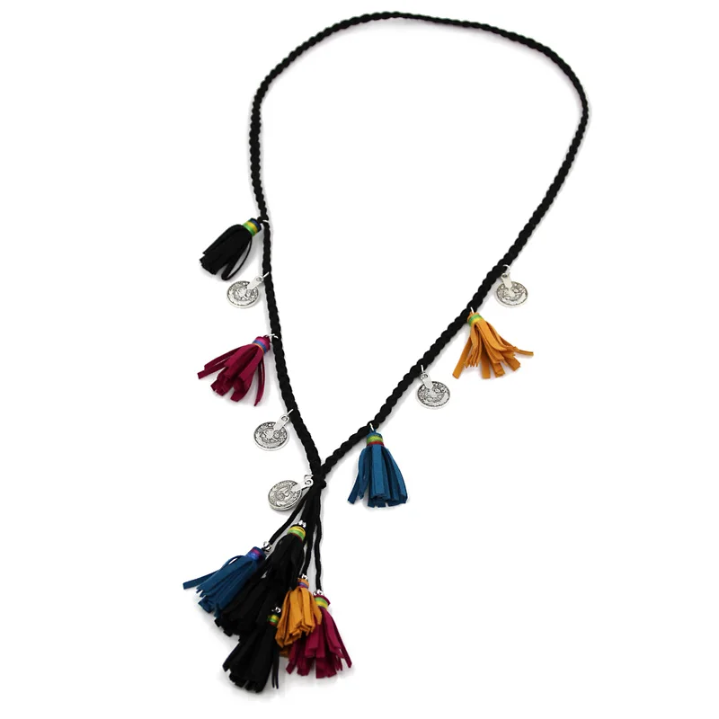 VONNOR ювелирное изделие женское массивное ожерелье плетеная веревка подвеска с