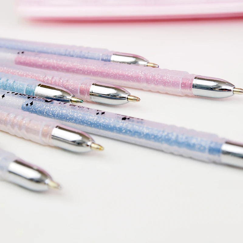 

M&G 8colors/set Glitter Gel Pens Set 1.0mm, Metallic Neon Chalk colors gel pens Drawing Art Marker Pen Gift Stationery Refills