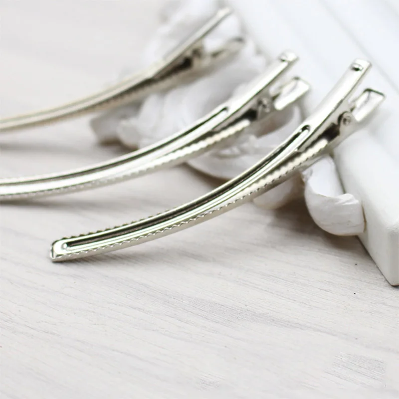 10 шт./лот Родиевые металлические когти для волос ручная работа заколки DIY