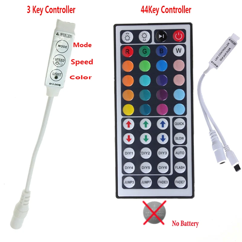 Светодиодная лента BOLEDENGYE 5050 RGB 5 м 1 2 3 водонепроницаемая гибкая ключа 44Key ИК пульт