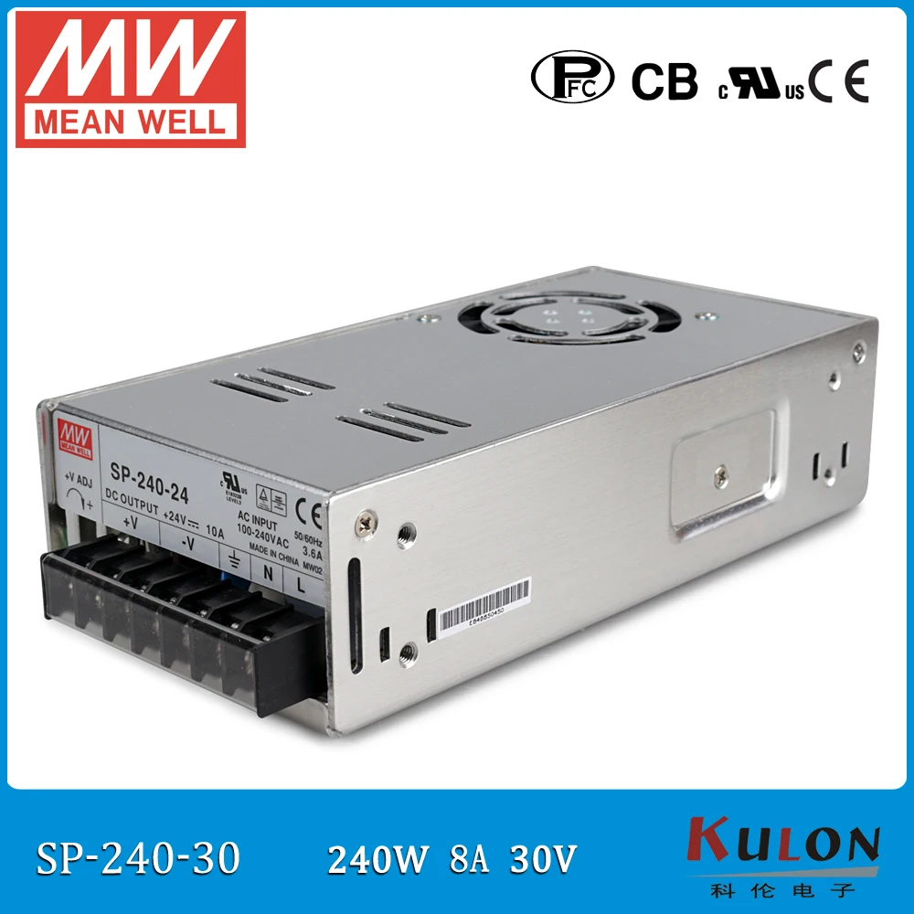 

Original Meanwell SP-240-30 power supply with PFC Single output 240W 30V 8A PF>0.95 MEAN WELL Switch Power Supply SP-240