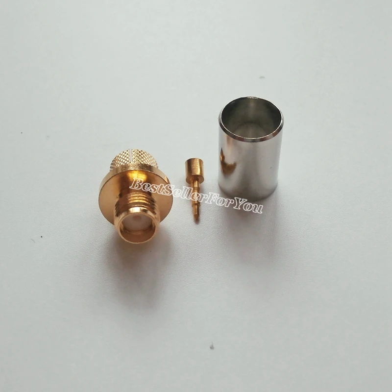 5X RP SMA обжимной гнездовой разъем для кабеля RG5 RG6 5D-FB LMR300 прямой радиочастотный