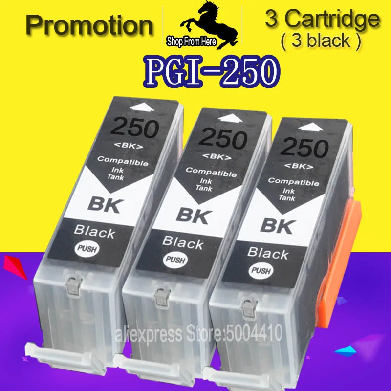 3Black PGI250 5C для Canon MG5620 MX922 чернильный картридж для Canon PIxma MG5620 MX922 M G5620 MX 922 принтер чернильный картридж PGI250 - Цвет: 3Black PGI250