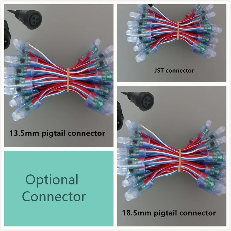 12V IST/13 5/18 5mm pigtail коннектор 18awg провод 12mmWS2811 RGB led pixel Модуль smart узел Круглый