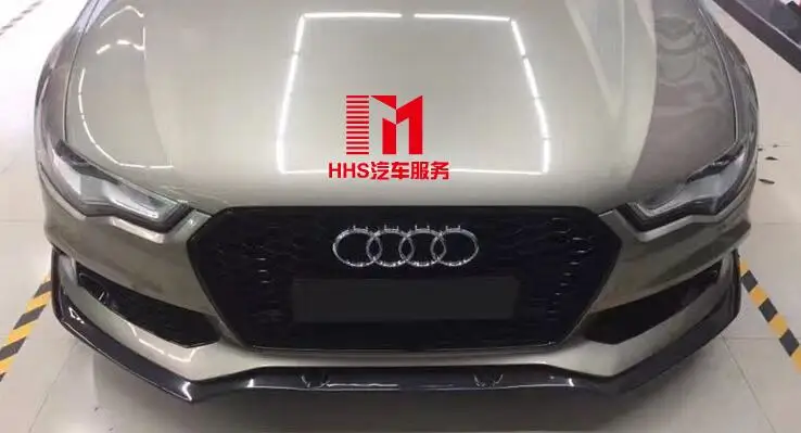 Высококачественный передний бампер из углеродного волокна спойлер для Audi A5 A6 A4 RS4