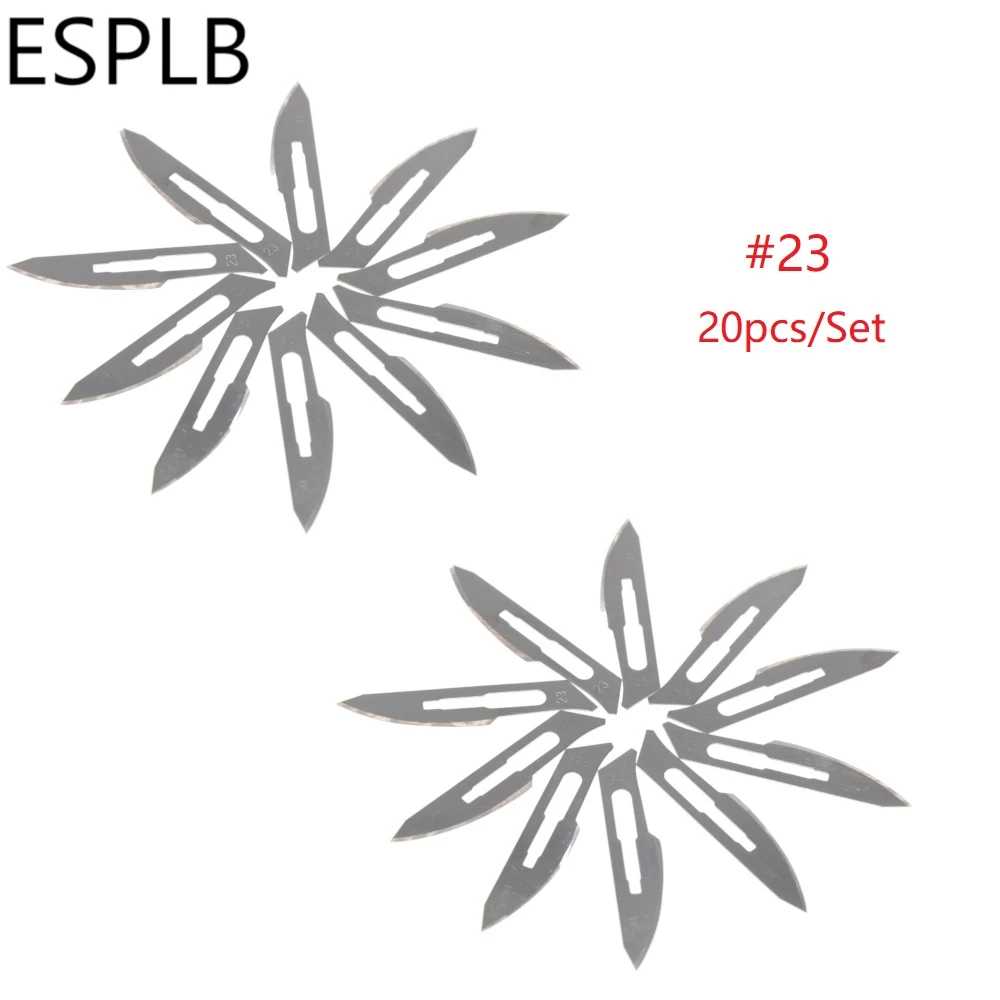 ESPLB #23/22/21/20/11 хирургические лезвия углеродистый стальной скальпель нож для резки +