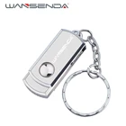 Wansenda USB флеш-накопитель из нержавеющей стали, 8 ГБ, 16 ГБ, 32 ГБ, 64 ГБ, 128 ГБ