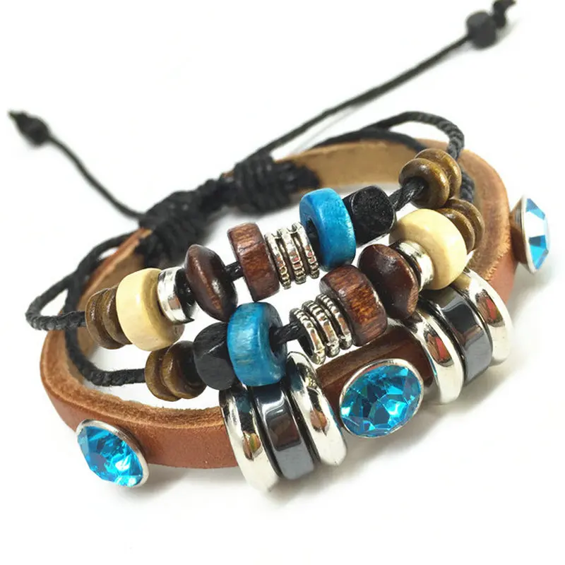 2016 богемный винтажный браслет с подвеской кристаллами для друзей браслеты из
