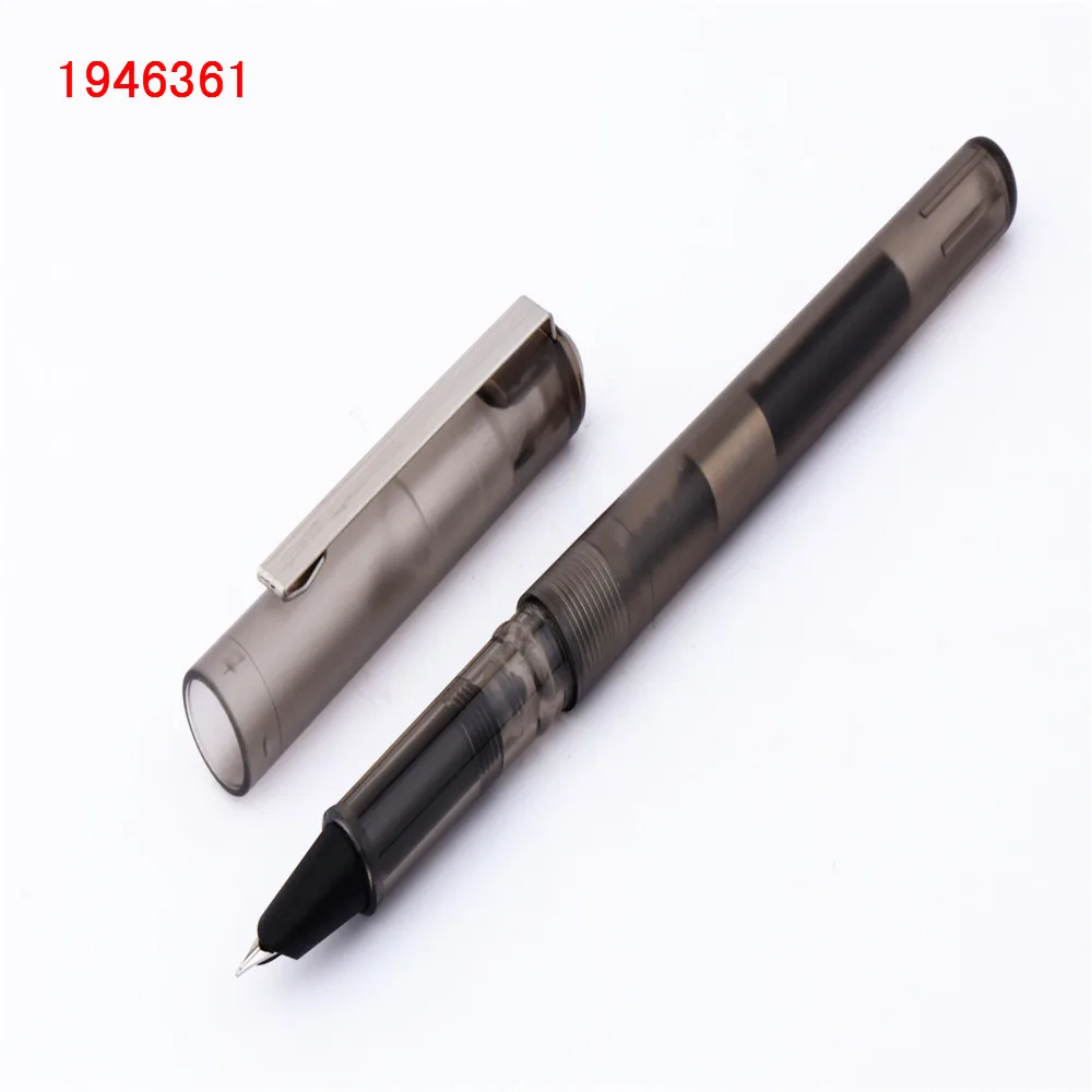 JINHAO 991 все цвета прозрачные типы школьные канцелярские принадлежности тонкий перьевая ручка ребенок практика чернила ручки - Цвет: Transparent black -A