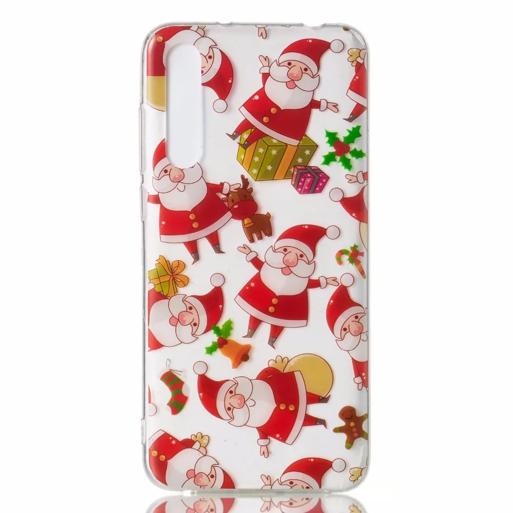 Рождество крышка Санта Wapiti ТПУ для Huawei P20 Pro Lite 6 P Coque задняя | Мобильные телефоны и