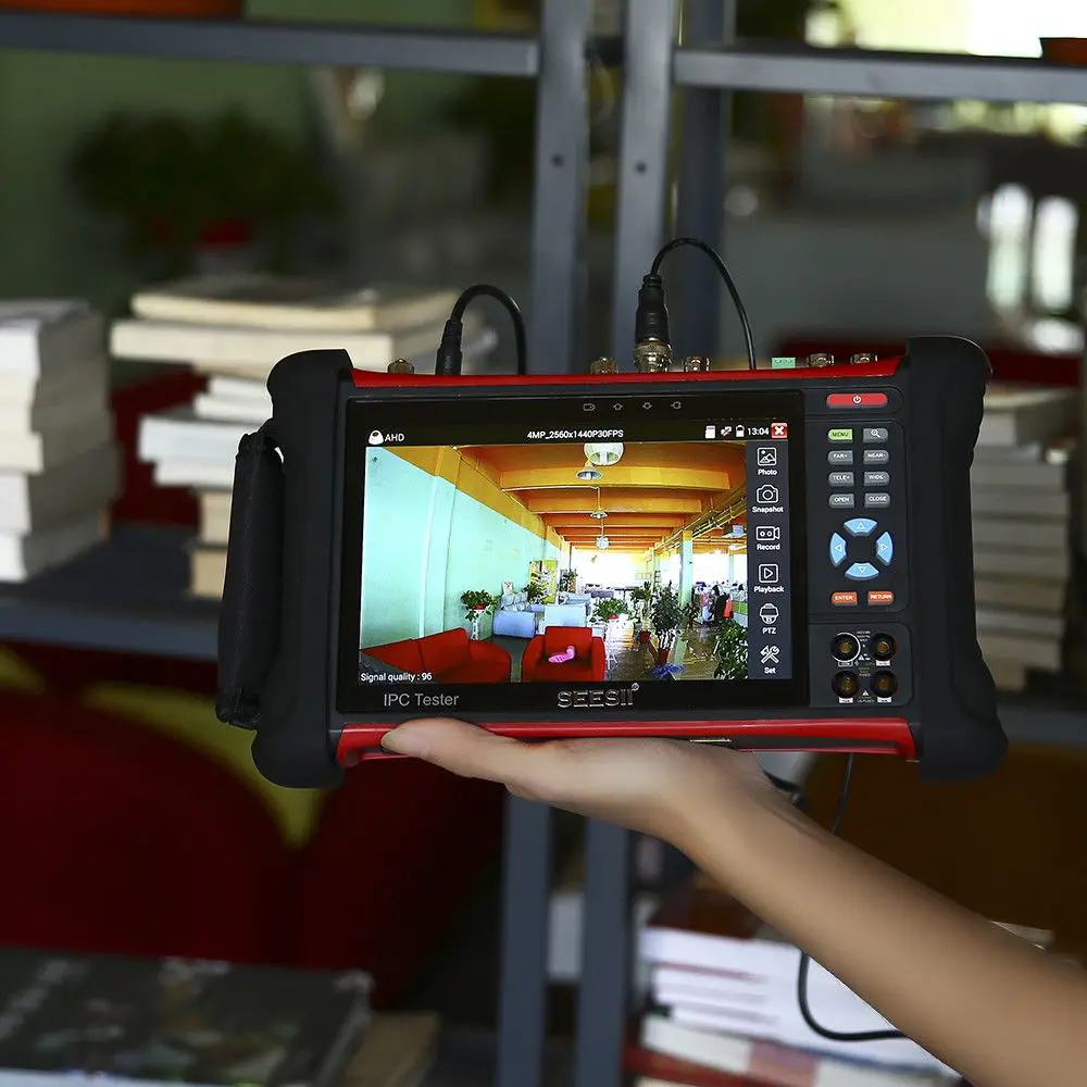 SEESII X7MOVTADHSPLUS 7 &quotтестовый er монитор 4 K Wi Fi ip камера TVI CVI CCTV IP безопасности тест PTZ