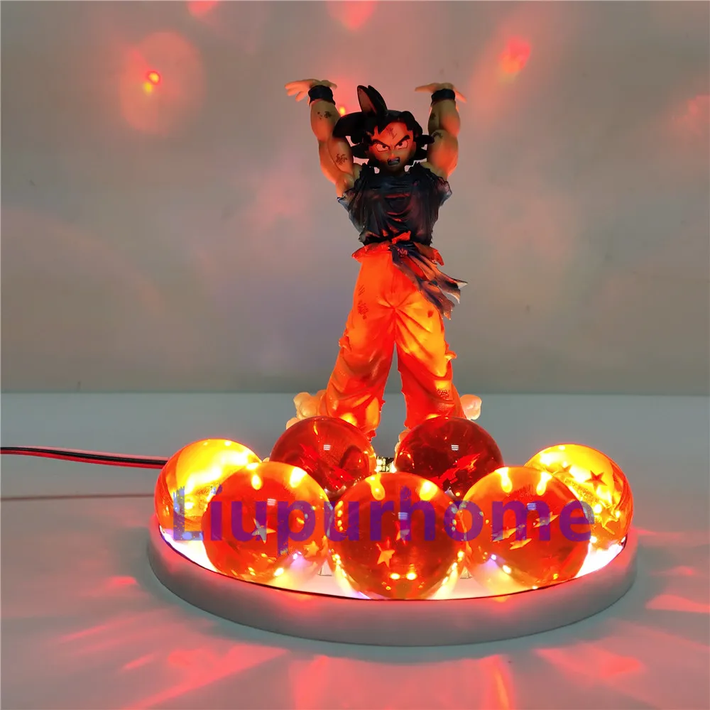 Dragon Ball Z рисунок Сон Гоку Genki DamaSpirit бомба DIY Ночной светильник хрустальный шар Dragon Ball и super Goku бомба духов Lamparas игрушка